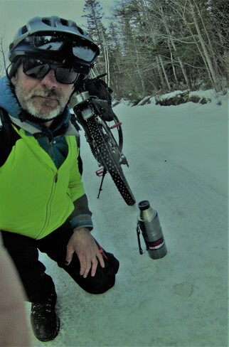 winter mountain biking trails. New Waterford, Nova Scotia