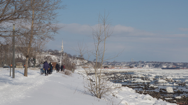 Promenade Samuel-De Champlain en hiver Sillery, Sainte-Foy, Québec, QC