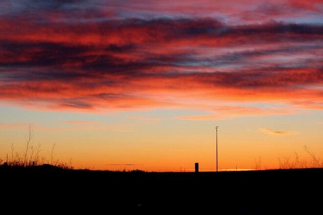 Todays sunrise Calgary calg