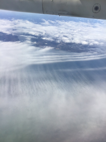 Formation nuageuse spéciale... Pointe-aux-Outardes, QC, Canada