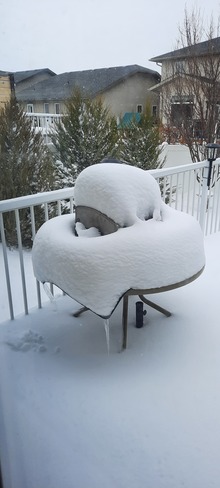 2 days snow pile Regina, SK