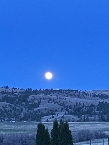 Full moon over Kamloops Kamloops, British Columbia, CA