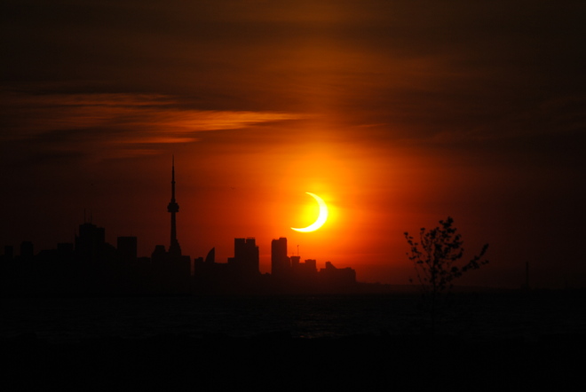 Eclipse over Toronto Mississauga, ON