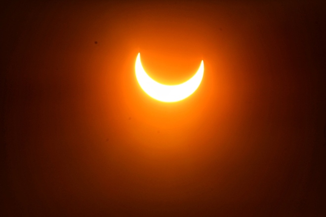 Partial solar eclipse Moncton, NB