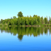 En kayak sur le Lac Loch Garry Ontario