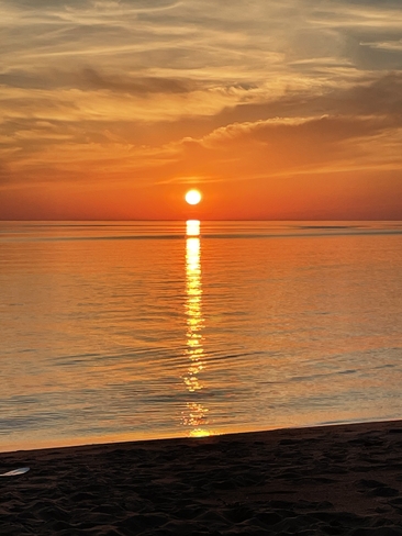Sunset Goulais Bay, Ontario, CA