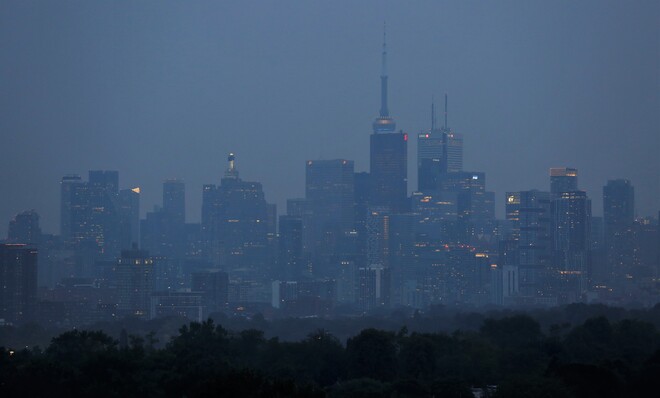 Smokey Haze At Dusk, Toronto Toronto, Ontario