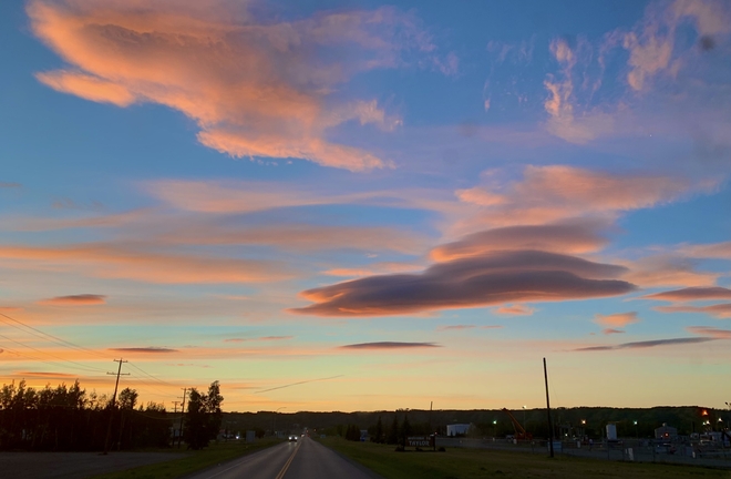 Lenticular clouds Taylor, British Columbia, CA