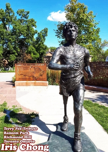 Sept 17 2021 26C Happy Friday:) Terry Fox Tribute in Ransom Park - Richmond Hill Richmond Hill, ON