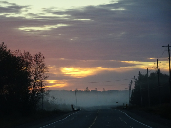 Early Morning Fog & Sunrise Sudbury, ON