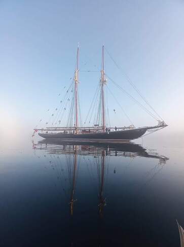 Bluenose on a foggy morning in Hacketts Cove, NS Hacketts Cove, Nova Scotia
