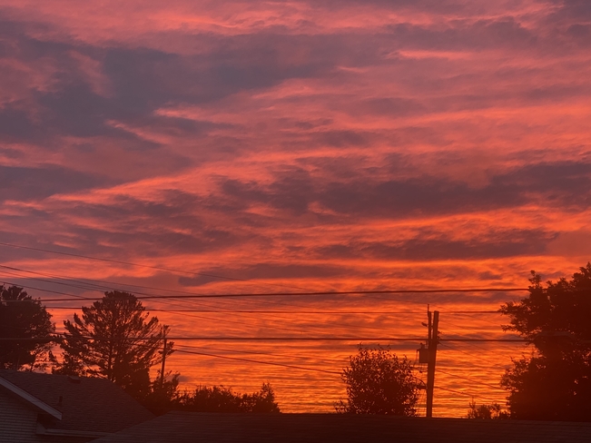 First Fall Sunset of 2021 Levack, Ontario, CA