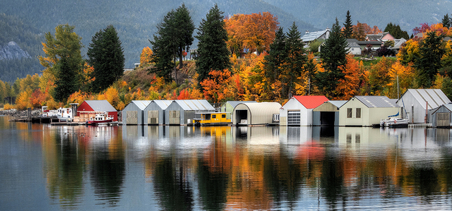 Boathouses Kaslo, BC