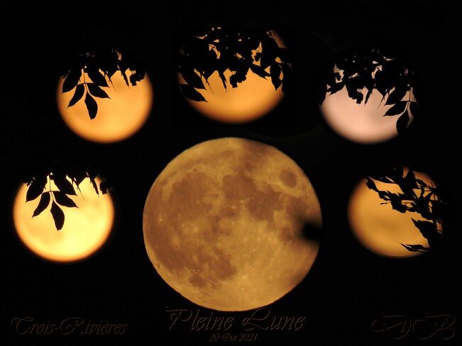 Lune du chasseur , Plein lune d'octobre Trois-Rivières, QC