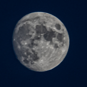 La lune du 16 Novembre à l&#39;heure bleu