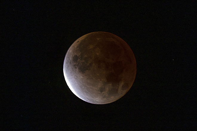 Éclipse lunaire Saint-Aimé-des-Lacs, QC