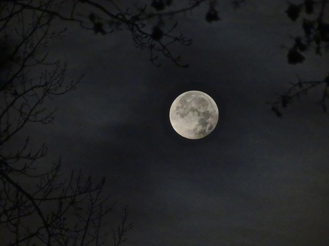 Fin d’éclipse et pleine lune Boucherville, QC