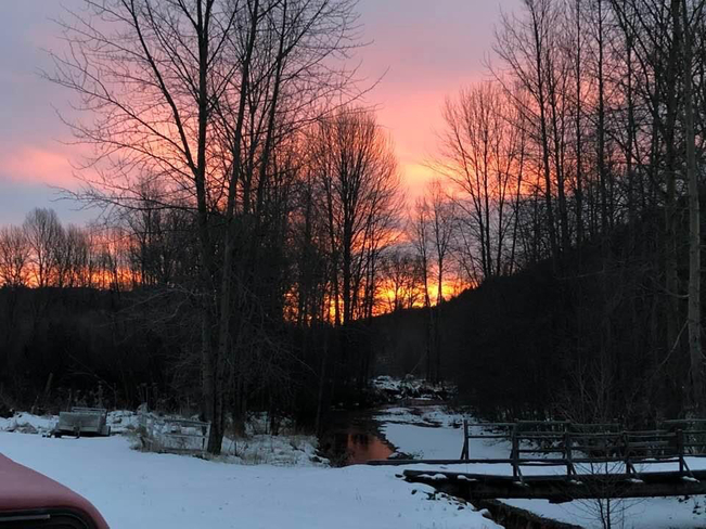 Sunrise at my brothers place near Red lake Kamloops, British Columbia | V2C 1H3
