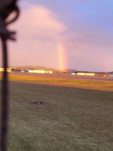 Rainbow over Stephenville Airport Stephenville, NL