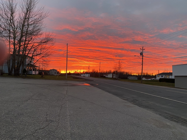 Beautiful sunset skies Baie-Sainte-Anne, New Brunswick, CA