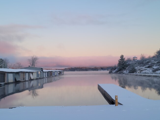 Sunrise Reflection Lake Muskoka, ON