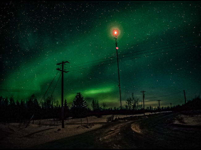 Northern Lights from Fort McMurray, Alberta, CA