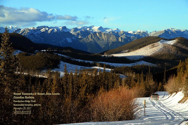 Mt Yamnuska is seen from Powderface Ridge Trail Powderface Trail, Bragg Creek, AB T0L 0K0, Canada