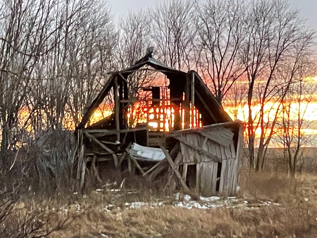 Barn at Sunset Avonmore, Ontario
