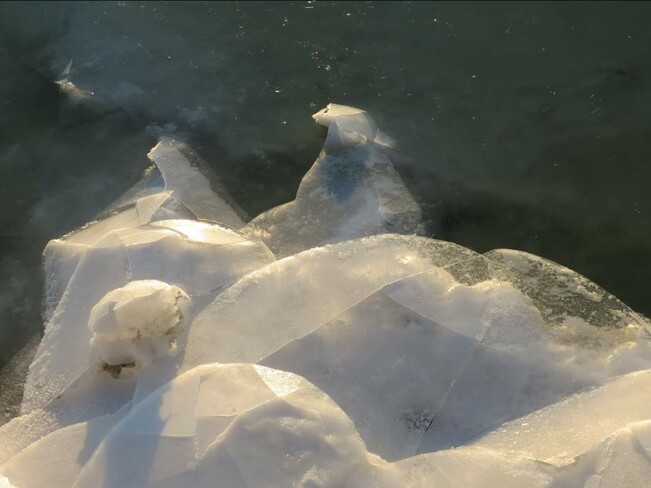 glace sur le Fleuve Saint Laurent Québec, QC