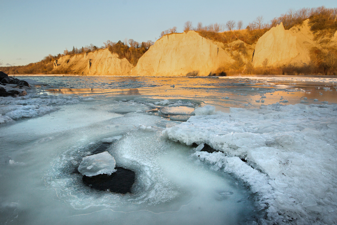 Ice Hole Scarborough Bluffs Park, Scarborough, ON