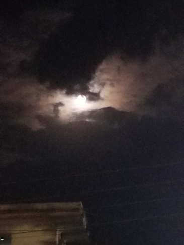 moon in clouds Hoshiarpur, PB