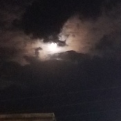 moon in clouds