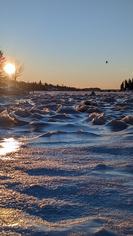 Icy Sunset French Village, NS