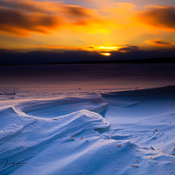 snowdrifts and sunsets
