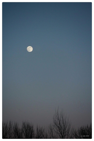 First full moon of 2022 Shediac, New Brunswick, CA