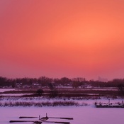 Sunset after Snowstorm