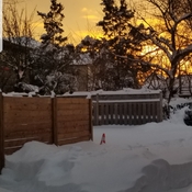 Beautiful sunset after the storm