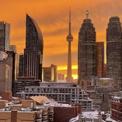 Toronto Blizzard Sunset