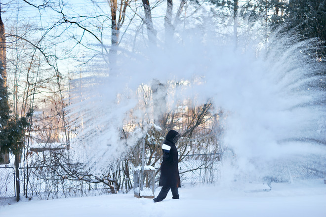 Throwing hot water in -34ºC/-29ºF Orléans, Gloucester, Ottawa, ON