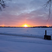 sunrise on Ramsey Lake Sudbury