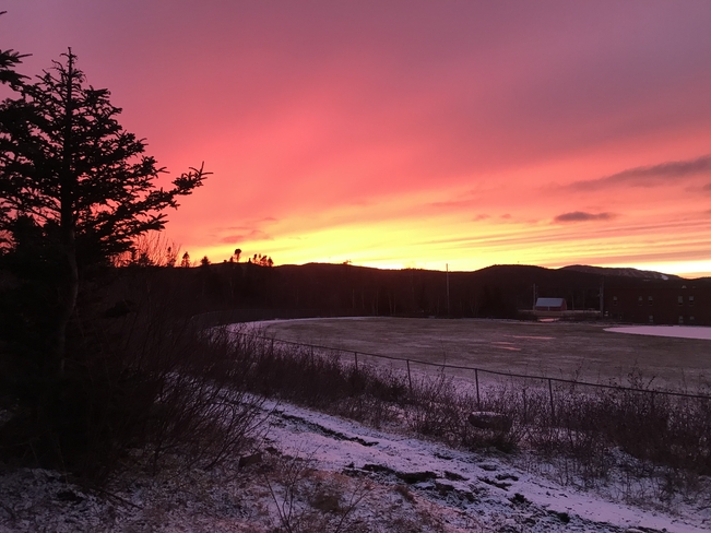 Red Sky and Night Clarenville, Newfoundland and Labrador, CA