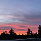 Sunset in the Cariboo