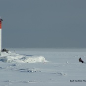 Lake Erie Frozen Over Port Dover Ontario
