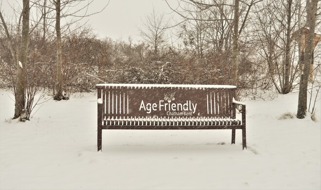 beautiful snowy day Tilbury, ON