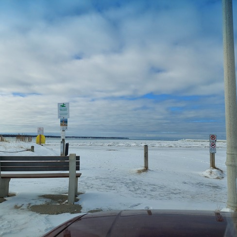 Icy beach Port Elgin, ON