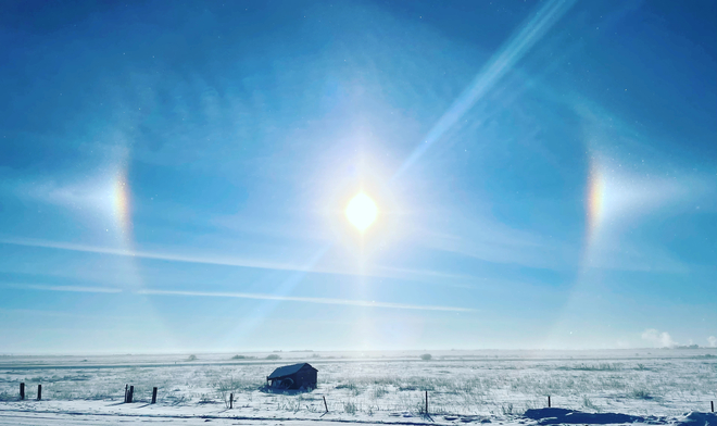 Sun dog Saskatoon, Saskatchewan, CA
