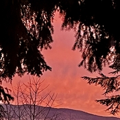 Stunning sunset over Owlhead Mountain