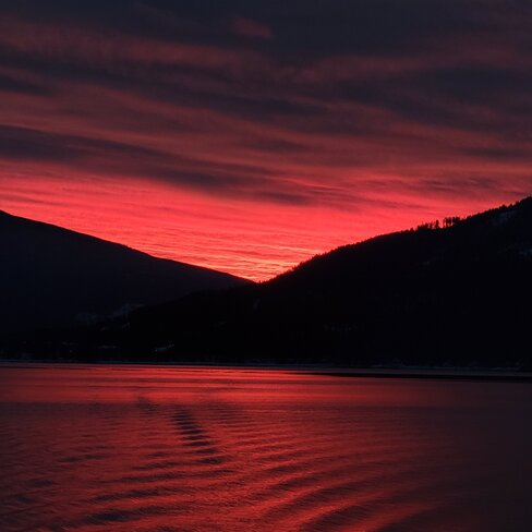 Kootenay Lake sunset Balfour, BC