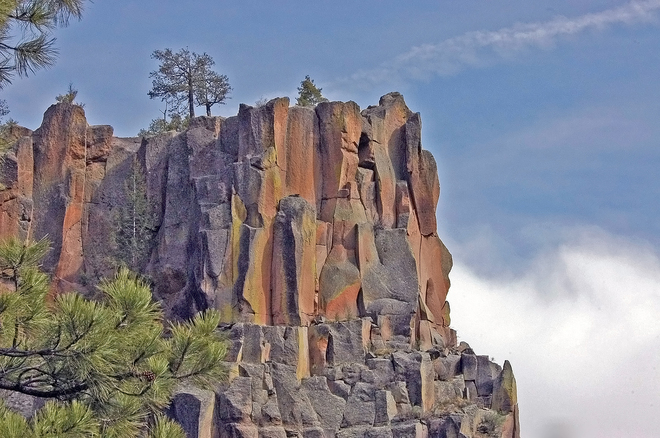 9 Column Rock Jemez Mountains, New Mexico, USA