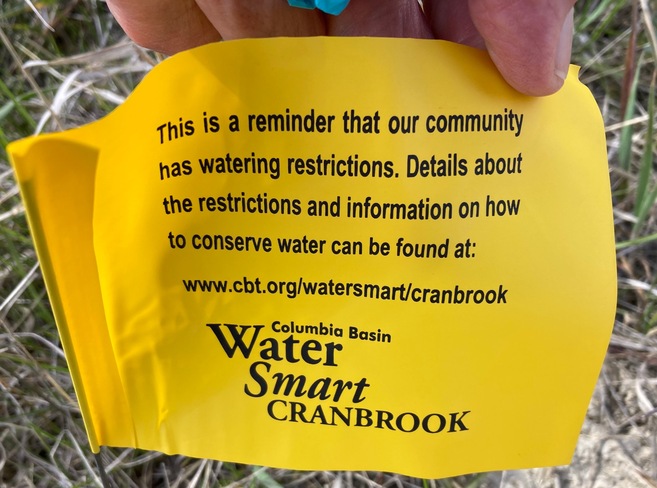 TIMELY REMINDER ABOUT WATERING! Cranbrook, BC